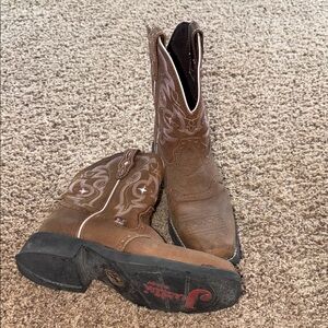 Justin Boots Brown Heeled Boots